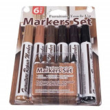 Cumpara ieftin Marker si creion pentru mobila, corectare si reparare zgarieturi, diverse culori, set 12 buc