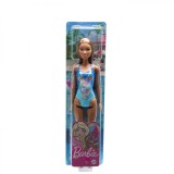 PAPUSA BARBIE SATENA CU COSTUM DE BAIE ALBASTRU SuperHeroes ToysZone