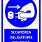 Indicator scoaterea obligatorie din priza
