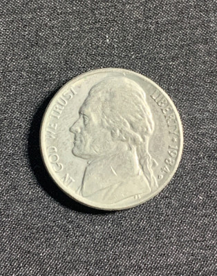 Moneda five cents 1984 USA foto
