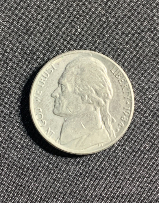 Moneda five cents 1984 USA
