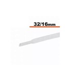 Tub termocontractibil alb 32mm/ 16mm 0.5m