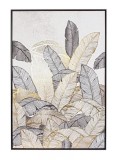 Cumpara ieftin Tablou pe panza pictat in ulei Leaf 82.6 cm x 4.3 cm x 122.6 h