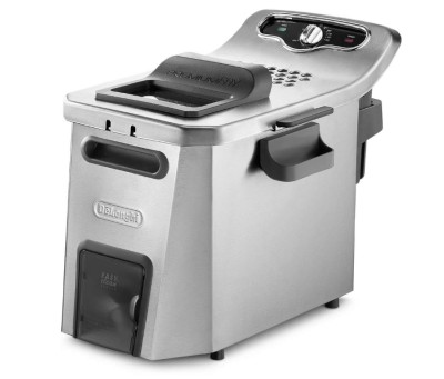 Friteuza De Longhi PremiumFry F44532.CZ, capacitate 1,5 kg, Easy Clean System, 3200W, argintiu - SECOND foto