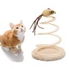 Jucarie Pisici Interactiva Tip Mouse AVEX, Baza Stabila cu Puf, 15x23cm, Bej