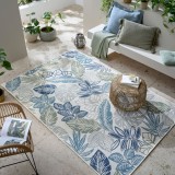 Cumpara ieftin Covor Bella Leaf Outdoor Albastru 120x170 cm, Flair Rugs