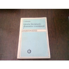 ISTORIA LITERATURII DRAMATICE ROMANESTI - V. MINDRA VOL.1