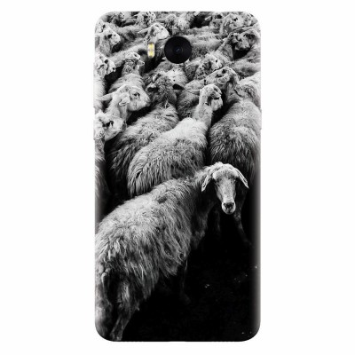 Husa silicon pentru Huawei Y6 2017, Sheep foto
