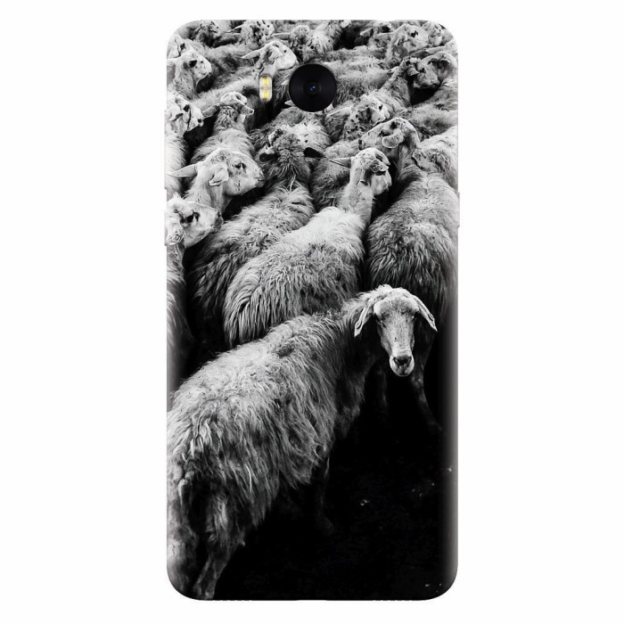 Husa silicon pentru Huawei Y6 2017, Sheep