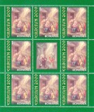 ROMANIA 2009 LP 1850 d CRACIUN 2009 MINICOALA 8 TIMBRE +1 VINIETA MNH.