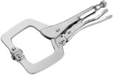 Cleste Sudura Tip C Autoblocant 280mm Cr-V Tolsen, Deschidere 90mm, Eliberare Rapida, Otel Forjat, Nichelat