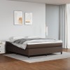 VidaXL Cadru de pat, maro, 160x200 cm, piele ecologică 3121056