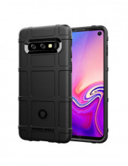 Husa Samsung S10, material tpu, neagra, protectiva, durabila, stil army foto