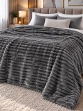 Cumpara ieftin Patura Cocolino Gri Antracit 200x230 cm , Moale, Calduroasa E i Antialergica