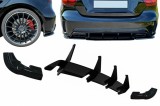 Kit Prelungiri Extensii Difuzor Bara Spate Mercedes A-Class W17 A45 Hatchback (2015-2018) Negru Lucios Performance AutoTuning, KITT
