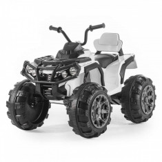 Quad ATV electric, negru cu alb foto