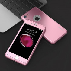 Husa Fullbody MyStyle Rose-Gold pentru Apple iPhone 6 Plus / Apple iPhone 6S Plus acoperire completa 360 grade cu folie de protectie gratis