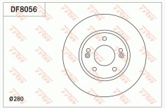 TRW DF8056 Disc frana foto