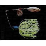 Spinnerbait Bertilure Cu Doua Palete SPINNERBAIT CU SKIRT COLORADO Model SALCIE Culoare WHITE-CHARTREUSE 1