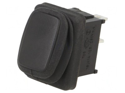 Comutator Rocker ON-OFF 10A 24V Negru IP65 foto