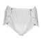 Chilot incontinenta nivel 4/5, Suprima, Unisex, PVC, Alb, capse frontale pozitionate oblic, Mar L