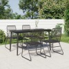 VidaXL Set mobilier de grădină, 5 piese, negru, ratan PVC 3099217