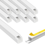 Canal cablu PVC cu adeziv 16x16mm &ndash; alb (rezistent UV)