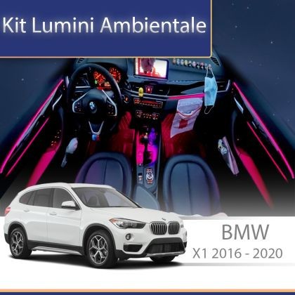 Lumini ambientale BMW X1 (F48) 2016-2020 dedicat set complet control telefon sau sistem original CarStore Technology