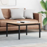 vidaXL Masă de cafea natural 80 x 80 x 45 cm Lemn de pin masiv 892767