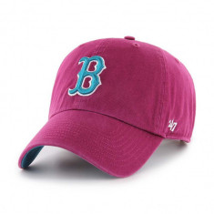 47brand șapcă de baseball din bumbac MLB Boston Red Sox culoarea bordo, cu imprimeu
