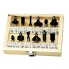 Set 12 Freze Lemn Mannesmann 545-012, Ax 8mm, Freze Profilate, Rotunjire, Canelare, Coadă de R&acirc;ndunică, Teșire, V-uri, Rulmenți