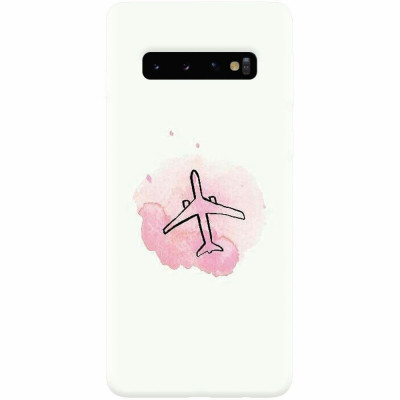 Husa silicon pentru Samsung Galaxy S10 Plus, Airplain foto