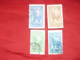 Serie mica Madagascar colonie fr. 1931 Gen. Gallieni, 4 val.stampilate, Stampilat