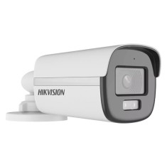 ColorVu, Dual Light - Camera analog 2MP, lentila 2.8mm, IR 40m, WL 40m, TVI/AHD/CVI/CVBS, Mic., IP67 - HIKVISION DS-2CE12DF0T-LFS-2.8mm