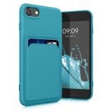 Husa Kwmobile pentru Apple iPhone 8/iPhone 7/iPhone SE 2, Albastru deschis, Silicon, KWM0000134I015C, Carcasa