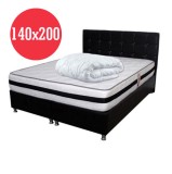 Set Saltea Memory Foam cu arcuri Azalee 140x200x25 plus pilota iarna microfibra, Salt Confort