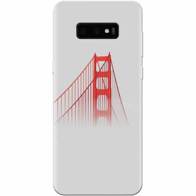 Husa silicon pentru Samsung Galaxy S10 Lite, Red Bridge In Clouds foto