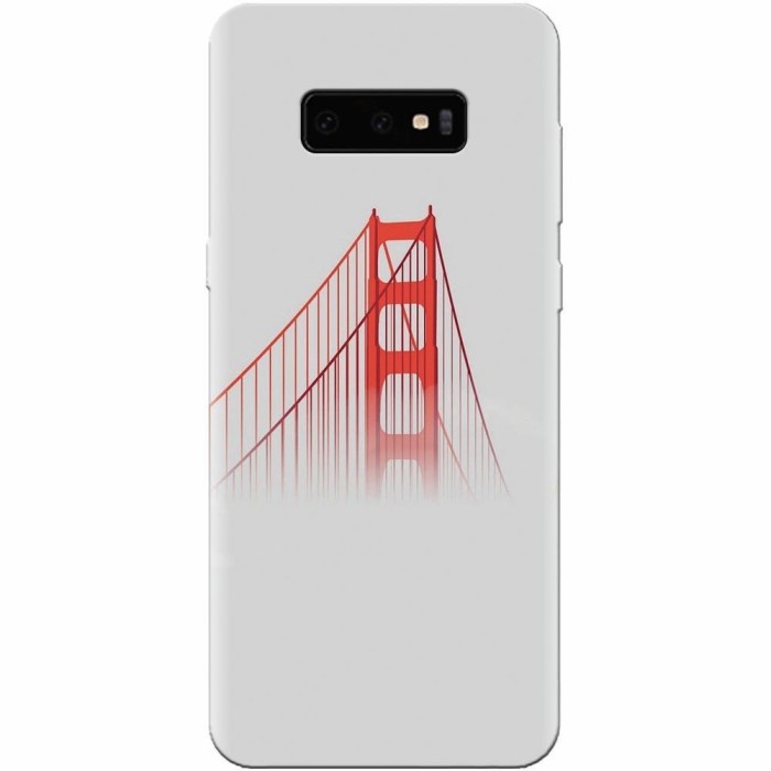 Husa silicon pentru Samsung Galaxy S10 Lite, Red Bridge In Clouds