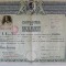LICEUL &#039; CARMEN SYLVA &#039; , DIPLOMA DE BACALAUREAT , EMISA LA 24 SEPTEMBRIE , 1932