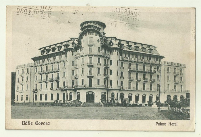 cp Govora : Palace Hotel - circulata 1930, timbru