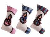 Cumpara ieftin Set 3 ciorapi decorativi Halloween Befana textil multicolor cm 23 x 38 H