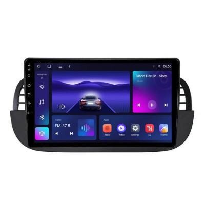 Navigatie dedicata cu Android Fiat 500 2007 - 2015, negru, 3GB RAM, Radio GPS foto