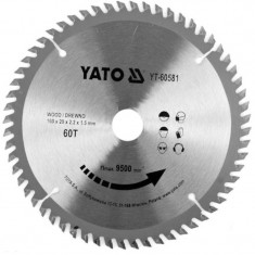 YATO Disc circular pentru lemn 160 x 2.2 x 20 mm foto