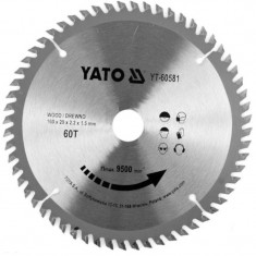 YATO Disc circular pentru lemn 160 x 2.2 x 20 mm