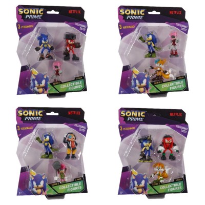 Sonic Prime - Set 3 figurine, blister, diverse modele, S2 foto