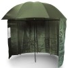 Umbrela Pescuit cu Paravan NGT Green Fishing Brolly 220cm, Impermeabila, Cuie + Sfori, Husa