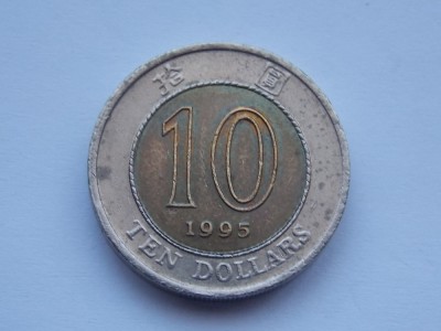 10 DOLLARS 1995 HONG KONG foto