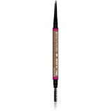 NYX Professional Makeup Blade &amp; Shade creion pentru sprancene cu pensula culoare 04 Taupe g