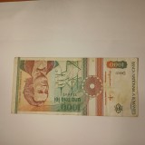 Di.148. Bancnota 1000 lei 1991 circulata
