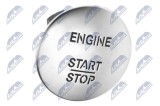 Buton start-stop argintiu Mercedes